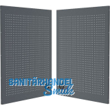 SEMLOC Lochwand f�r Ecke 1081 x 782 x 24 mm schwarz