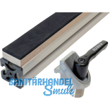 RUWI Auflageschiene mit Antirutschbelag 80 mm