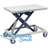 BECK H�henverstellbarer Arbeitstisch HS 300-standard mit Blechplatte