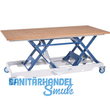 BECK H�henverstellbarer Arbeitstisch HS 300-gross mit Lochrasterplatte Multiplex