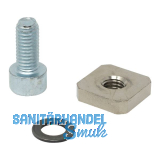 SI-TEC Gleitstein mit Schrauben zu Anschlagplatte