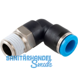 Pneumatik Winkeleinschraubanschluss, Durchmesser DM 8 mm, 1/4"