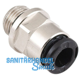 Pneumatik Einschraubanschluss, gerade, Durchmesser DM 6 mm, 1/4"