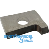 HOMAG Wendeplatte links R 2,0 14,0x16,2x2.0