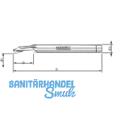 MAWEX Spezial-Bohrnutenfr�ser HSS 5X12X60 mm einschneidig spiralig