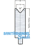 LVD Stone-Radius bei Standard 1-V-Matrize V=12 L=550 78� 500kN 12-teilig