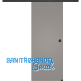 SOLIDO Glasschiebet�r Set BlackShine, Beschl�ge/Muschelgriff schwarz, 920x2100