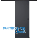 SOLIDO Glasschiebet�r Set BlackDark, Beschl�ge/Muschelgriff schwarz, 820x2100