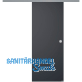 SOLIDO Glasschiebet�r Set BlackDark, Beschl�ge/Muschelgriff silber, 920x2100