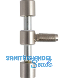 DANA 3-tlg. Twin-Bandmittelteil f�r Stahlzarge, Edelstahloptik