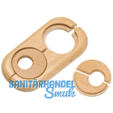 HARO Doppelheizk�rperrosette Massivholz Buche 19/58 mm 3/8�