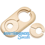 HARO Doppelheizk�rperrosette Massivholz Ahorn 19/58 mm 3/8�