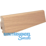 HARO Massiv-Sockelleiste furniert Eiche purowei� ge�lt, 19x58