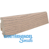 HARO Massiv-Sockelleiste furniert Eiche tabakgrau ge�lt, 19x58