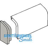 Endst�ck f�r Rohrabdeckleiste Eiche, links