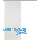 SOLIDO Donau Schiebet�re Set CPL wei� RAL 9016, 2 Lisenen, 820x2070