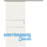 SOLIDO Donau Schiebet�re Set CPL Authentic Bianco quer, 2 Lisenen, 720x2070