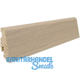 HARO Massiv-Sockelleiste furniert Eiche sandgrau naturaDur