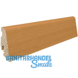 HARO Massiv-Sockelleiste furniert Buche ged�mpft struktur ge�lt, 19x58