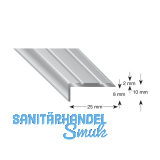 K�GELE Treppenwinkel Alu silber eloxiert, selbstklebend, 25/10/1000 mm