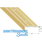 K�GELE Treppenwinkel Alu sand eloxiert, gelocht, 25/10/1000 mm