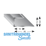 K�GELE Gleitabschlussprofil U Alu silber eloxiert 11/1000 mm