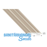 K�GELE Abdeckprofil Alu Edelstahloptik 25/1000 mm