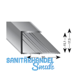 K�GELE Gleitabschlussprofil U Alu silber eloxiert 15/1000 mm