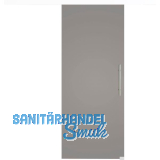 Glasschiebet�r Set BlackShine, 920x2100mm, Inlay CPL wei�, Sto�griff silber