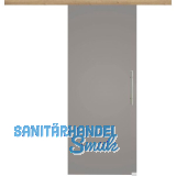 Glasschiebet�r Set BlackShine, 920x2100mm, Inlay CPL Risseiche, Sto�griff silber