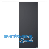 Glasschiebet�r Set BlackDark, 920x2100mm, Inlay CPL wei�, Sto�griff silber