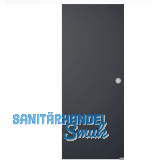 Glasschiebet�r Set BlackDark, 920x2100mm Inlay CPL wei� Muschelgriff silber