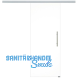 SOLIDO Glasschiebet�r Set Klarglas, Beschl�ge/Sto�griff silber, 920x2100