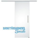 SOLIDO Glasschiebet�r Set Satiniert, Beschl�ge/Sto�giff silber, 920x2100