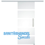 SOLIDO Glasschiebet�r Set Sensita 15, Beschl�ge/Sto�griff silber, 820x2100