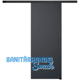 SOLIDO Glasschiebet�r Set BlackDark, Beschl�ge/Sto�griff schwarz, 820x2100