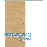 SOLIDO Donau Schiebet�re Set CPL Natura Eiche quer, 2 Lisenen, 720x2070