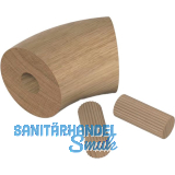Handlauf-Baukastensystem Handlaufkr�mmer 45� Eiche lackiert