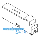 Halter Soft 40 Aluminium blank 160 mm Sichtbeton