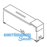 Halter Standard 25 Aluminium blank 145 mm Sichtbeton