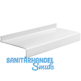 Außenfensterbank Soft 40 Aluminium weiß RAL 9016 lackiert 90 mm Außenfensterbank Soft 40 Aluminium weiß RAL 9016 lackiert 90 mm