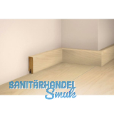 TILO Sockelleiste Esche wei�, massiv, versiegelt, geb�rstet 17/50