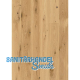 SOLIDO Landhausdiele Eiche lebhaft, leicht geb�rstet, natur ge�lt, 14 mm