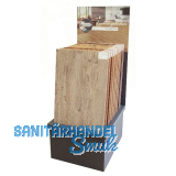 Bodenst�nder f�r Vinylb�den Musterplatten mit R�ckwand