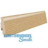HARO Massiv-Sockelleiste furniert Eiche invisible strukturiert ge�lt, 19x58