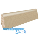 HARO Massiv-Sockelleiste furniert Eiche lichtwei� ge�lt, 19x58