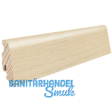 HARO Massiv-Sockelleiste furniert Esche lichtwei� furniert ge�lt, 19x58