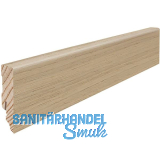 HARO Sockelleiste furniert, Eiche lichtwei� strukturiert ge�lt, 16/58