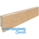 HARO Laminat Sockelleiste Bergeiche hell, Eiche rustikal, Italica creme, 16/58