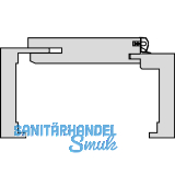 SOLIDO Fertigholzzarge Creativ E Spliteiche ge�lt Links 650/2010/130 mm